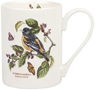 Portmeirion Botanic Garden Birds Collection ספל קפה | 12 אונקיה | מוטיב מערבי Bluebird | כלי חרס משובחים